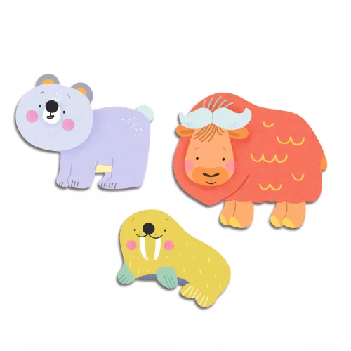 Djeco - Matricák - Sarkköri állatok - Ice field animals