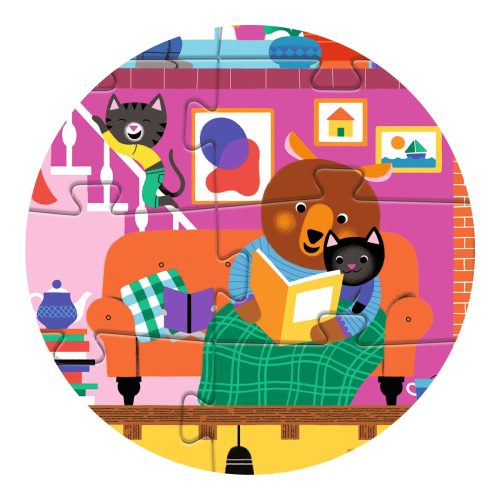 Djeco - Óriás puzzle - A Kisbarátok Háza, 36 db-os - The Little Buddies' House