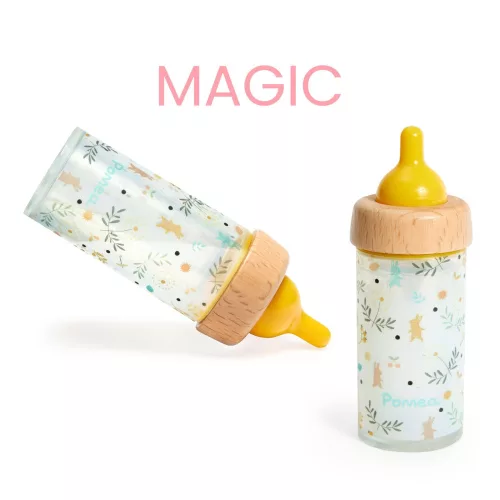 Djeco - Játékbaba kiegészítő, babaetetés - Varázs cumisüveg - Magic feeding bottle