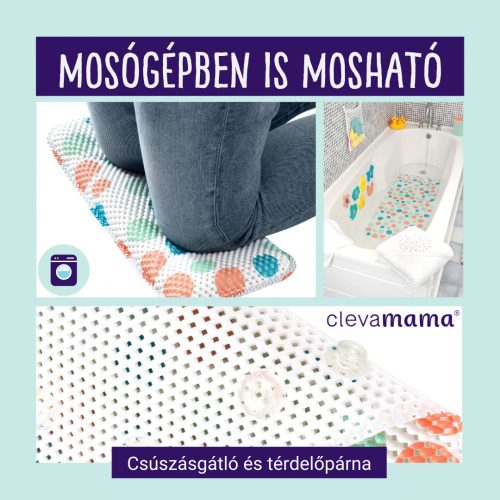 Csúszásgátló és térdelőpárna pöttyös