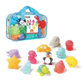  LUDI - Tengeri állatok - Fürdő játékok - 12 db-os készlet