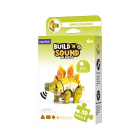 MierEdu - Hangot adó 3D állatos puzzle - Stegosaurus
