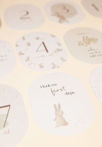 Little Dutch - Mérföldkő kártyák - Baby bunny