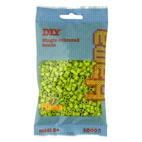   Hama vasalható gyöngy - 1000 db-os pasztell  lime színű Midi 207104