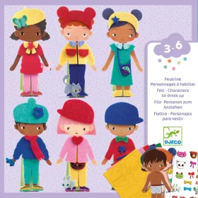   Djeco - Papírbaba öltöztető - Fiúk-lányok - Soft dress-up