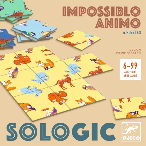 Djeco - Logikai játék - Lehetetlen Állatok - Impossiblo Animo