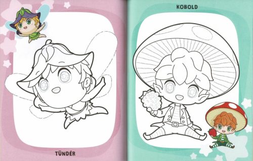 Manga színező kicsiknek