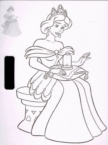 Színező matricákkal - Hercegnők