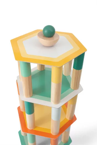 BS Toys - Egyensúlyozó toronyépítő