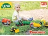 LENA - Műanyag földmunkagép, sofőrrel - 21 cm