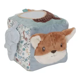   Little Dutch - készségfejlesztő plüss kocka - Forest Friends