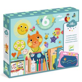   Djeco - Kreatív Műhely - 6 technika 1 dobozban - Cica cimborái