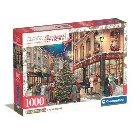 Clementoni 1000 db-os Compact puzzle - Karácsonyi séta 