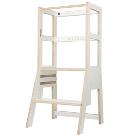 MecanWood Konyhai gyerek fellépő, tanulótorony -Fehér