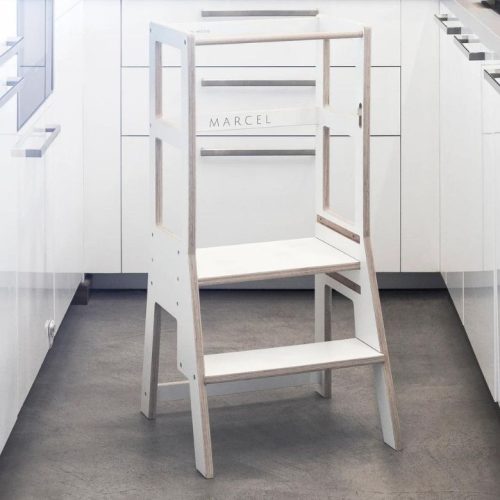 MecanWood Konyhai gyerek fellépő, tanulótorony -Fehér