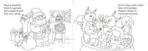 Kifestőfüzet ovisoknak - Télapó és a mókusok