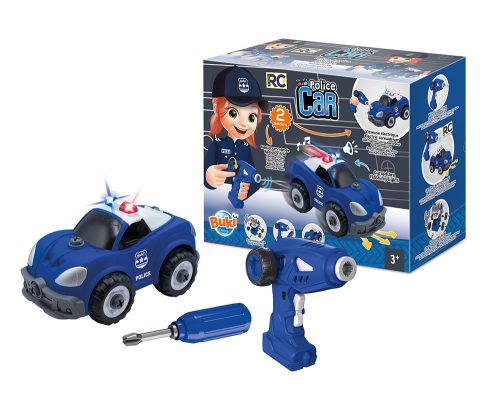 BUKI - Távirányítós összeszerelhető rendőrautó 