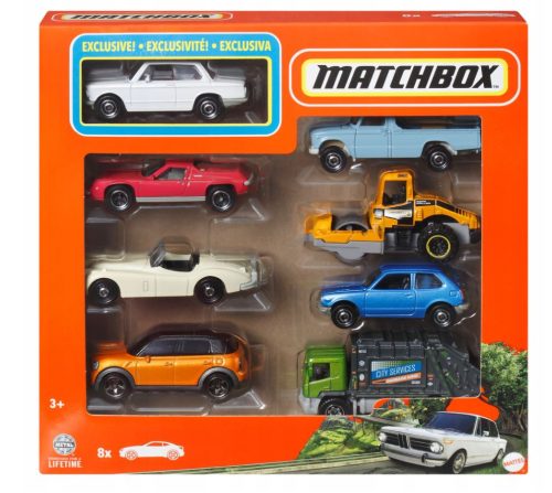 Matchbox - 8 db-os készlet - Kisautók, többféle