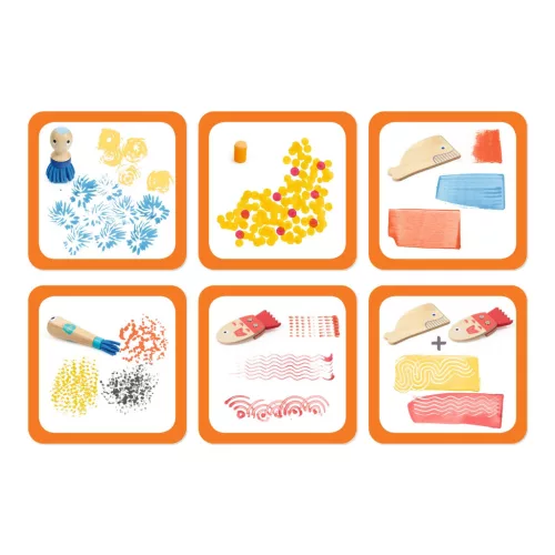 Djeco - Festőműhely - Különleges festőeszközök kicsiknek