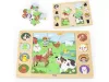 Találd meg a párokat - farmos - Fa puzzle