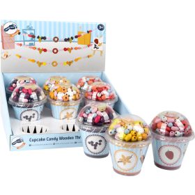 Legler Fa gyöngyfűző készlet muffin formában