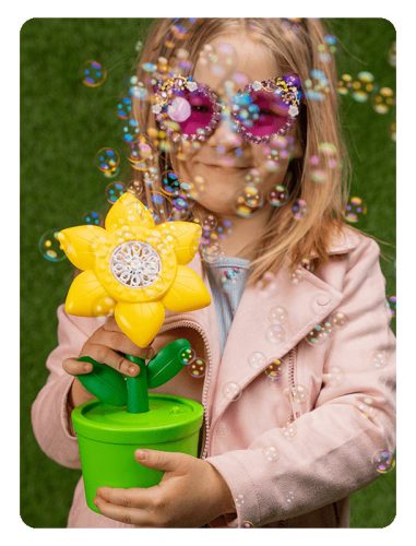 FruBlu Fény és zene bubigép Nárcisz