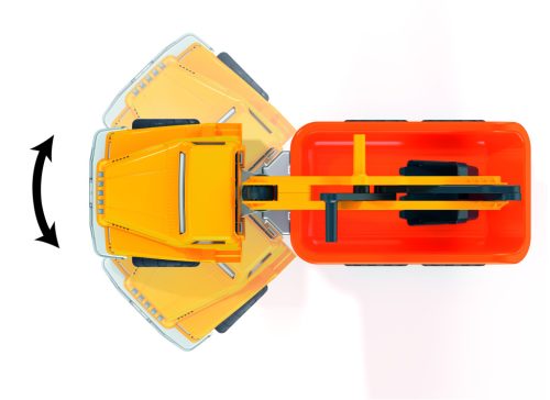 Androni Nagy teherbírású markoló utánfutóval, Giant trucks