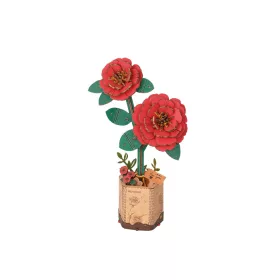 Vörös kamélia - DIY favirág