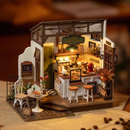 Mennyei kávézó - DIY miniatűr házikó készlet - 183db-os