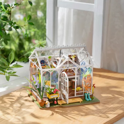 Álomszép üvegházikó -DIY miniatűr házikó készlet -240 db-os