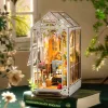 Virágos üvegházikó - DIY könyvespolc díszítő - Book nook