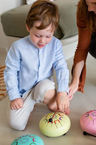 Baby Tambú Napsütötte sárga gyerekhangszer, zenedob, handpan