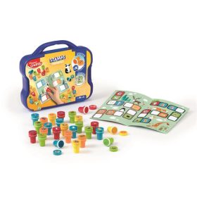   Nyomdázó készlet, foglalkoztató füzettel, bőröndben, MAPED CREATIV "Stamps", állatok