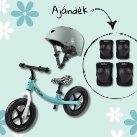   Cariboo csomag - Classic Seablue futóbicikli bukósisakkal és ajándék védőfelszereléssel