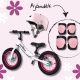 Cariboo csomag - Adventure futóbicikli - White/Pink bukósisakkal és ajándék védőfelszereléssel