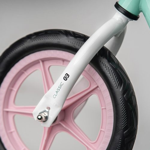 Cariboo csomag - Classic futóbicikli - Mint/Pink bukósisakkal és ajándék védőfelszereléssel