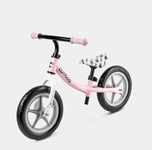 Cariboo csomag - Classic futóbicikli - Pink/Gray bukósisakkal és ajándék védőfelszereléssel