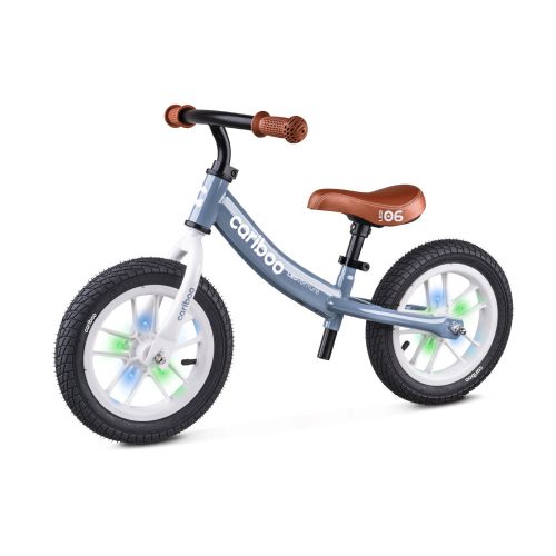 Cariboo csomag - LEDventure futóbicikli - Blue/Brown bukósisakkal és ajándék védőfelszereléssel