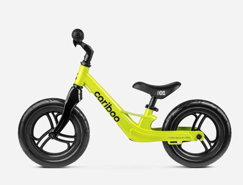 Cariboo csomag - Magnesium Pro futóbicikli - Lime bukósisakkal és ajándék védőfelszereléssel