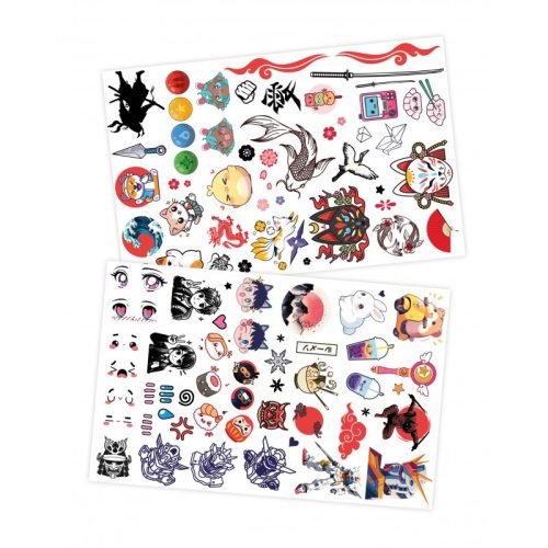 BUKI Lemosható tetoválás, Manga és Kawaii minták 