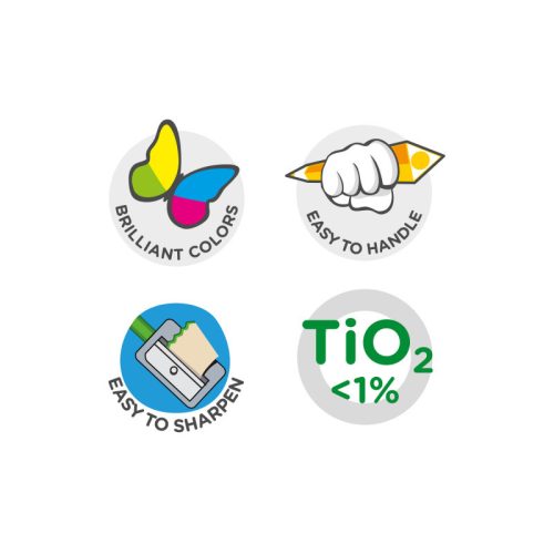 Carioca - Supercolor Maxi háromszögletű színes ceruza 12 db-os 