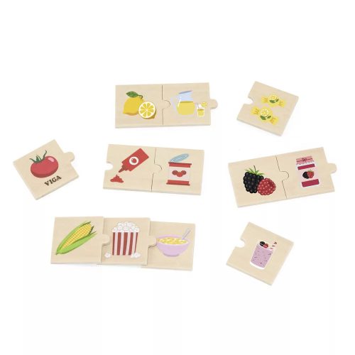 Kertből az asztalra készségfejlesztő puzzle- Fajáték