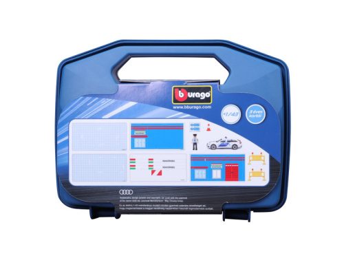 Bburago - Magyar rendőrautó és rendőrörs kistáskában