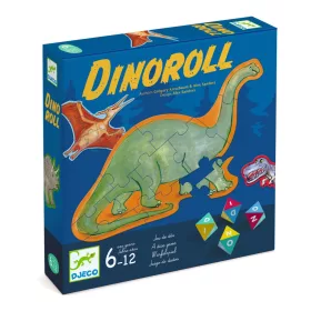 Djeco Dinoroll - Kockadobós kirakós társasjáték
