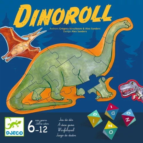 Djeco Dinoroll - Kockadobós kirakós társasjáték