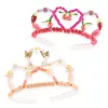 Djeco Ékszerkészítő készlet - Páros tiara, pink - Duo of tiaras, Pink