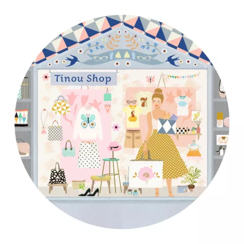Djeco Zenélő ékszerdoboz - Tina boltja - Tinou shop