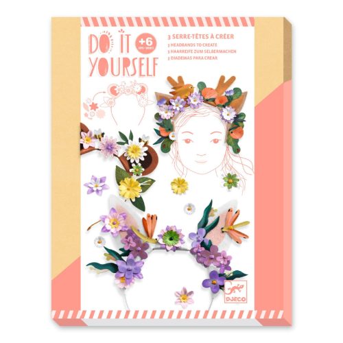 Djeco Csináld magad! - Virágos hajdíszek - Flower friends
