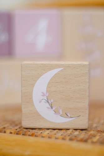 Label Label Fa mérföldkőkockák - Pink