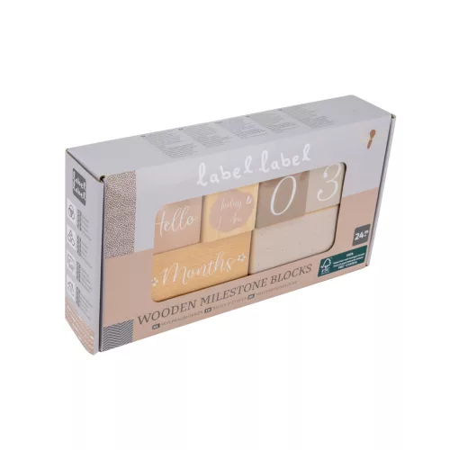 Label Label Fa mérföldkőkockák - Nugát